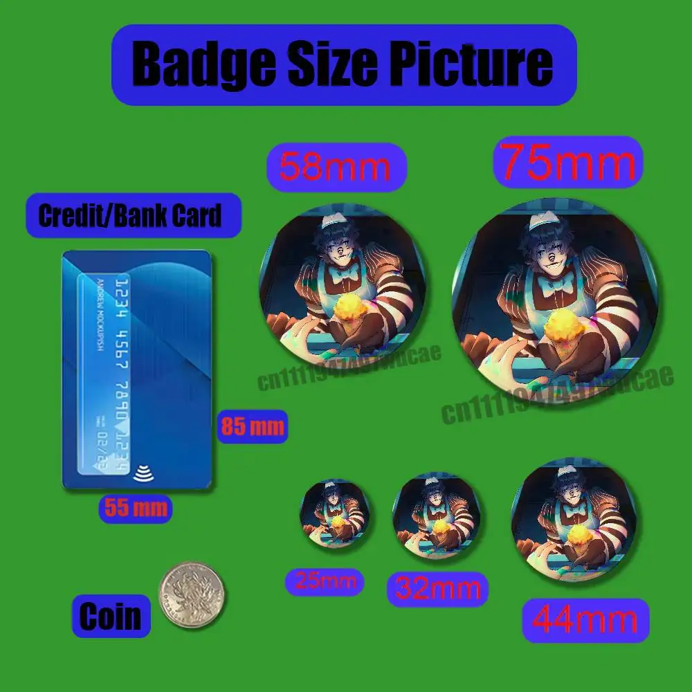 For C-Creepypasta Laughing Jack Badge Case Custom Pin Insignia Emblem Round 25mm Brooch Button Laser Cover