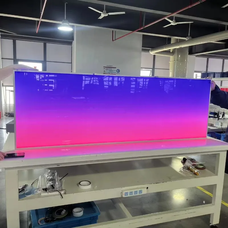 90 * 45cm RGB Fish Tank Backlight with Mobile App Control Emitting Diode Lighting Magnetic Connector Aluminum Rated DC12V