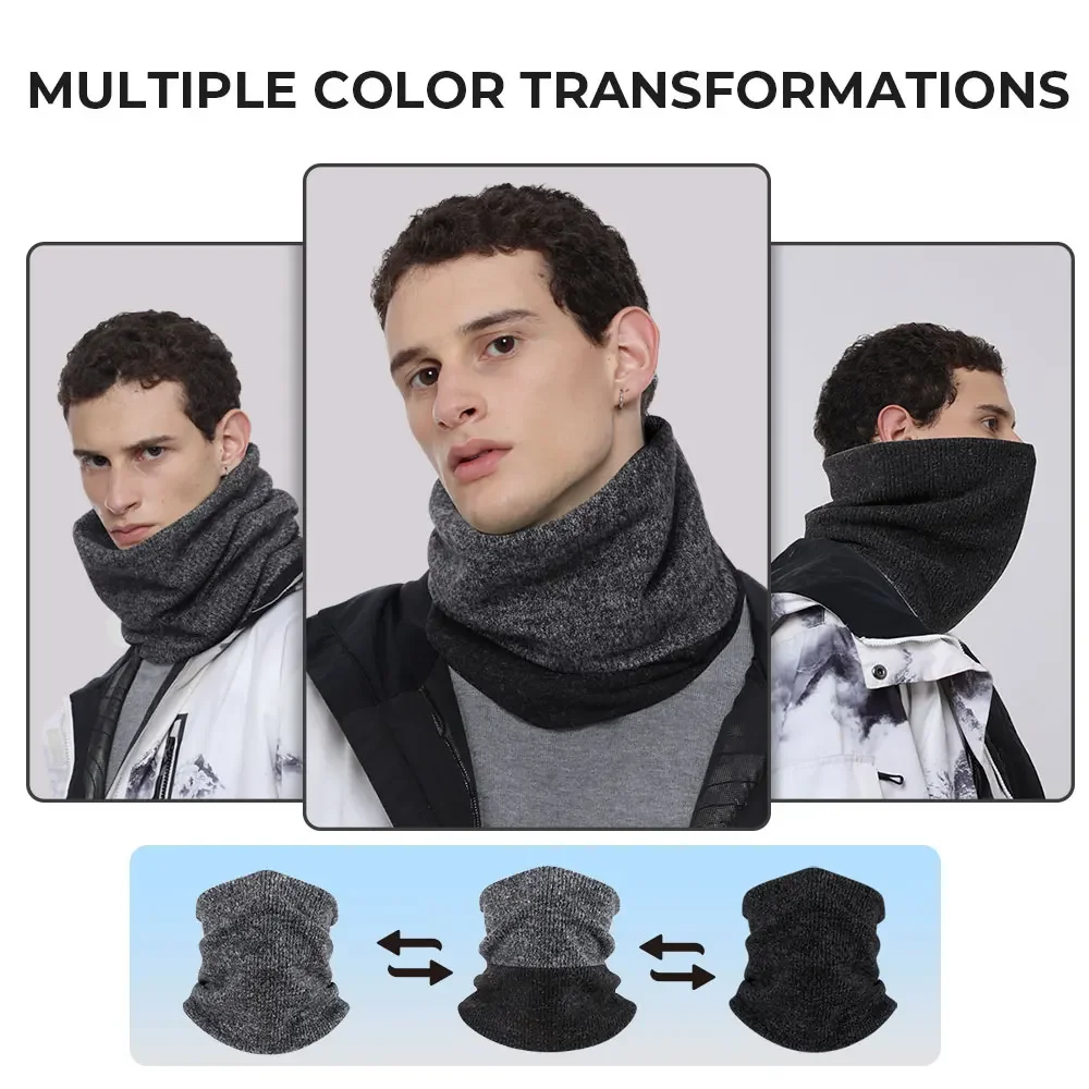 Cache-cou thermique coupe-vent pour homme et femme, bandana pour temps froid, écharpe tube, ski, cyclisme, randonnée, escalade, sports, hiver