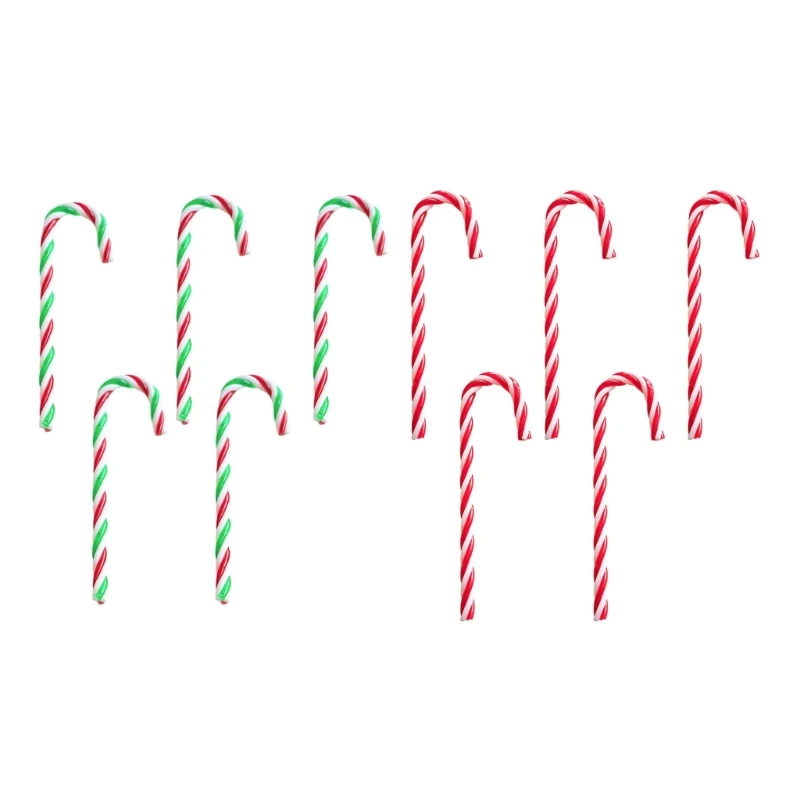 Sturdy Plastic Candy Canes Decorations Christmas Tree Embellishments Fahsion Accessory for Stylish Holiday Ambiances