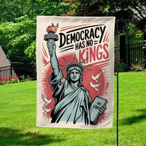 Democracy Has No Kings Garden Flag – Patriotic Democracy Yard Decor HHP AAL HHM WZZ yyi