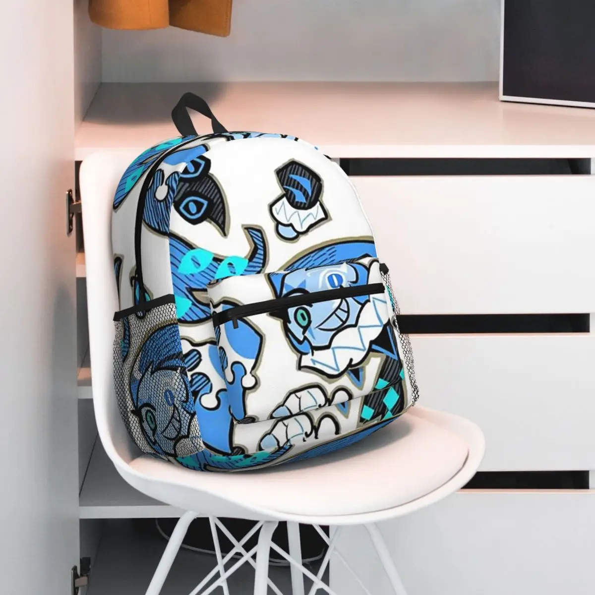 Shadow Milk Cookie Run Kingdom Student Backpack School Bag Hiking Travel Daypack for Boys Girls Bookbag Shoulder Bags