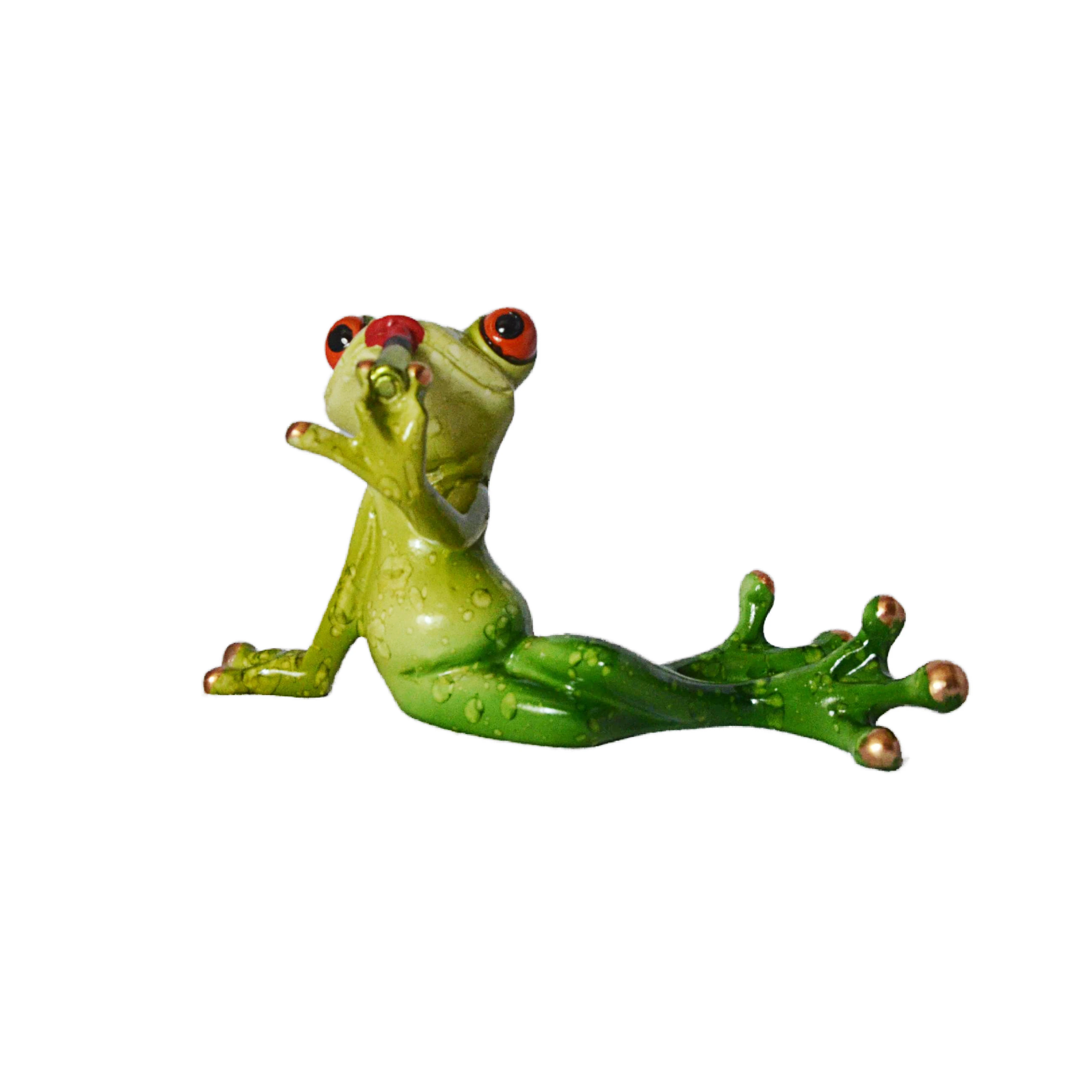 MYBLUE Frog Statue For Home Room Decor, Home Decorative Frog Figurine Ornaments