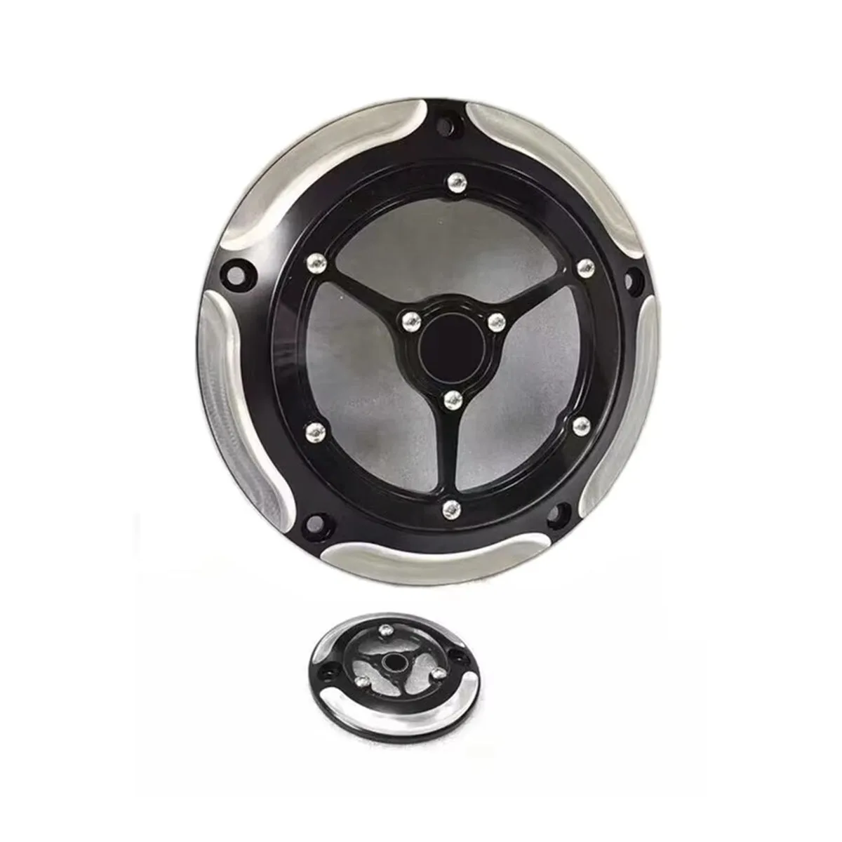 Motorcycle for Harley Touring Road King Electra Street Tri Glide Dyna Softail CNC Aluminum Clear Derby Timing Timer Engine Cover