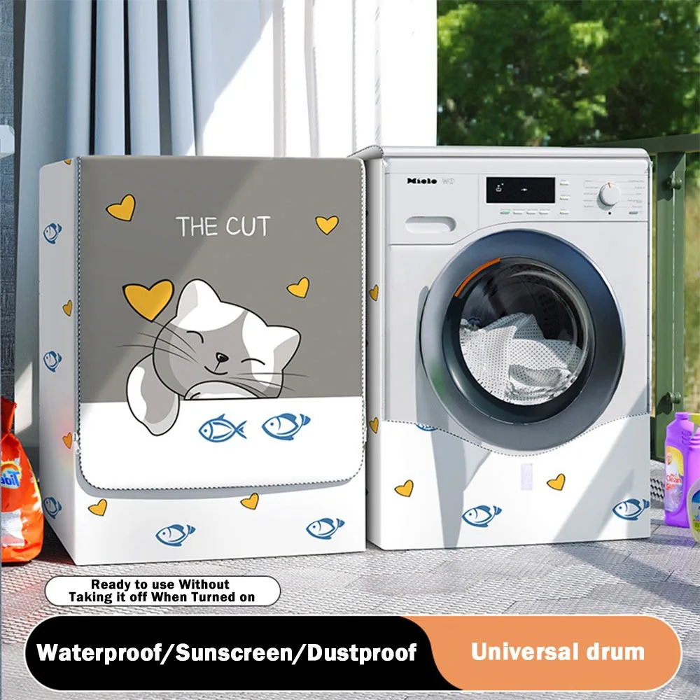 

УФ-стойкий чехол для стиральной машины, водонепроницаемый, утолщенный, дышащий, антиокислительный, для стиральных машин с фронтальной загрузкой