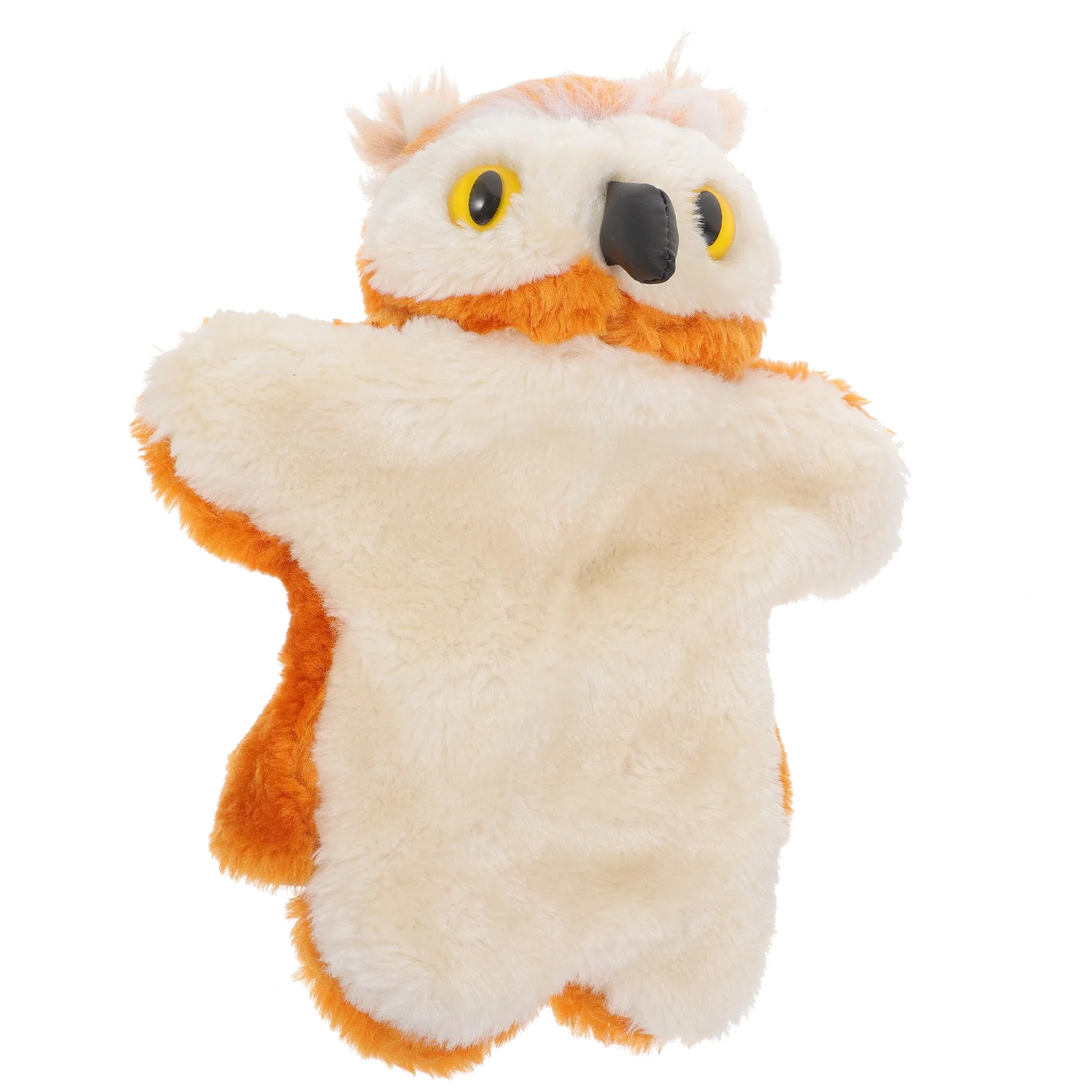 Marionnette à main hibou, animaux en peluche pour enfants, jouet pour raconter des histoires, jouets créatifs, dessin animé émulé, coton, éducation précoce Parent-enfant