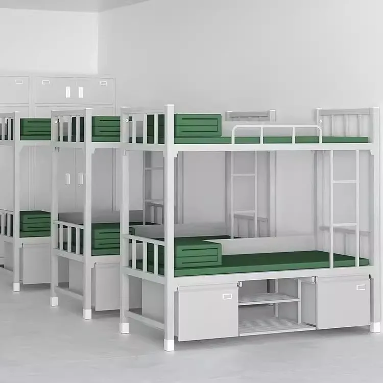 14 types of standard camping equipment, bunk bed, double high and low bed, steel wrought iron double, thickened housekeeping cab