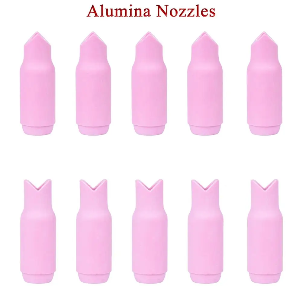24Pcs Hàn TIG Đèn Pin Bên Trong Ngoài Góc Khí Ống Kính Cho WP17 WP18 WP26 TIG Lưng Bộ Đội Collet Thi Thể Spares bộ Phụ Kiện