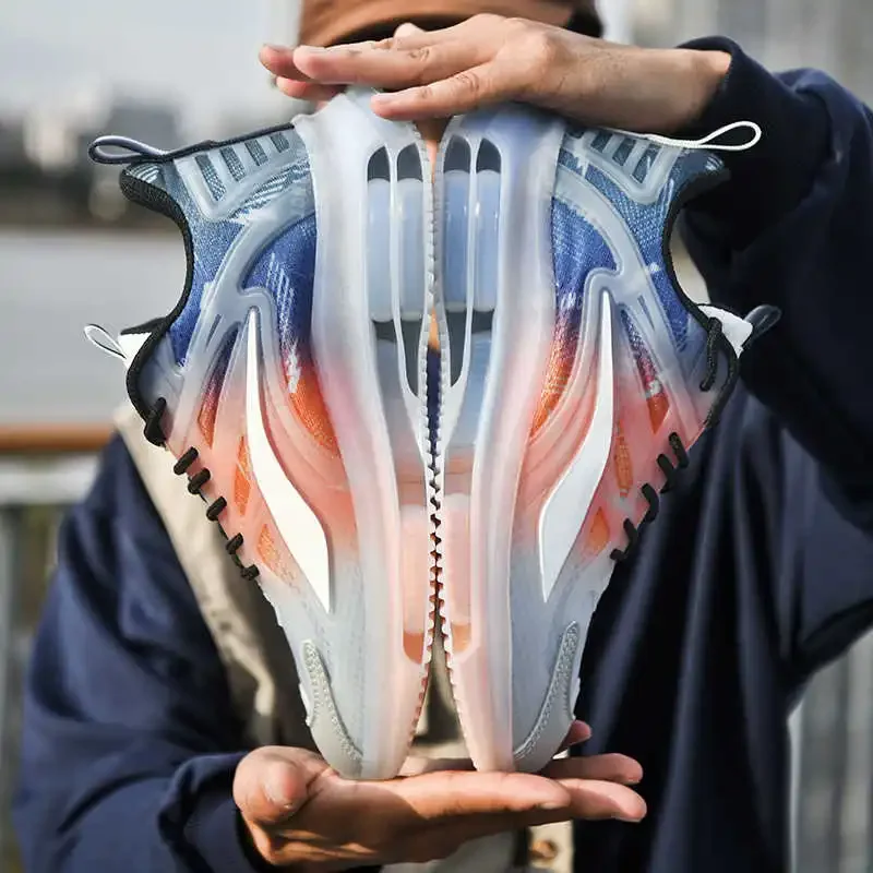 

Big Sole Parkour Boots Yellow Vulcanize Breathable Husband Sneakers Men's Shoes Size 38 Sports Special Offers High Fashion