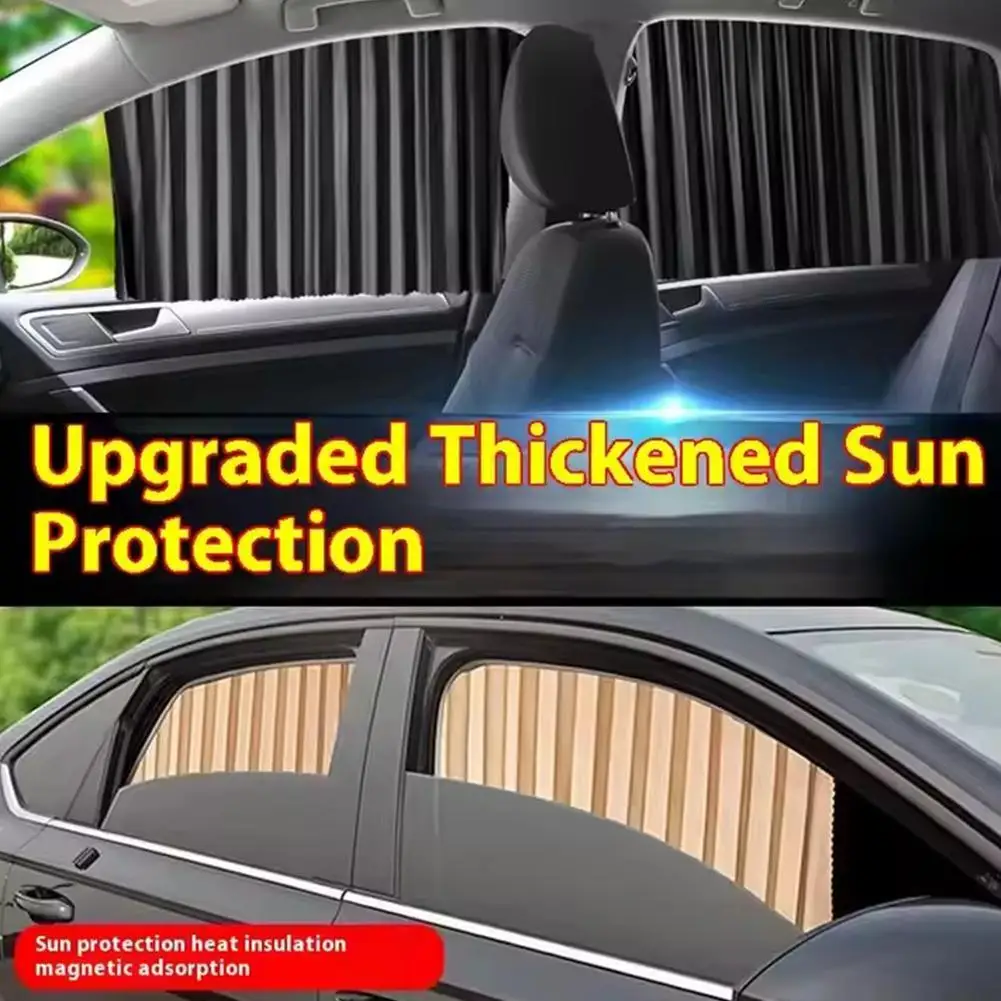 4PCS Magnetic Car Sunshade Window Curtain Auto Window Sun Shade Privacy Sun UV Protection Window Car Interior Accessories