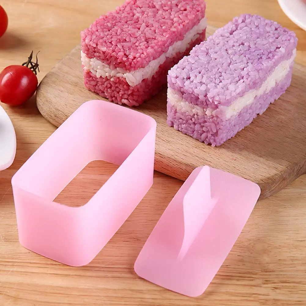 1/3SET New Sushi Making Kit Rectangular Sushi Mould Kitchen Accessories Set Bento Mould Cooking Tools Rice Making Kit