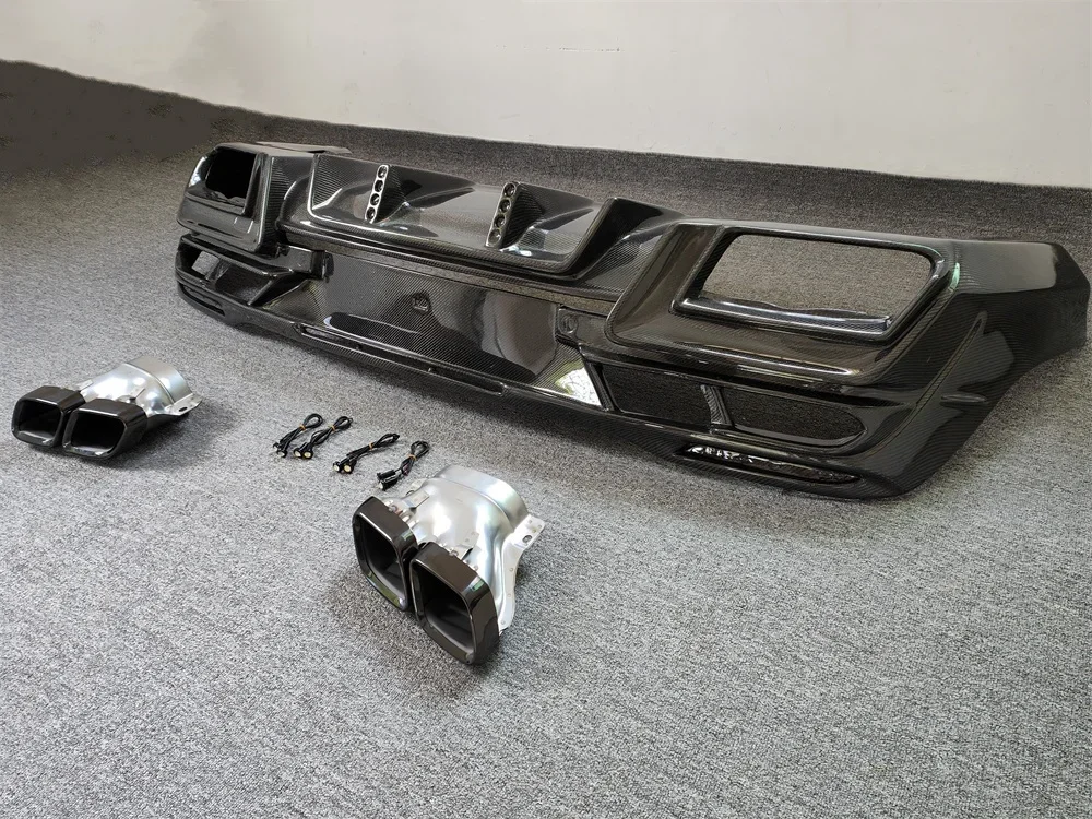 Hoge Kwaliteit Echte Carbon Fiber Ld Stijl Achter Diffuser Body Kit Voor Benz C167 Gle Coupe Body Kit