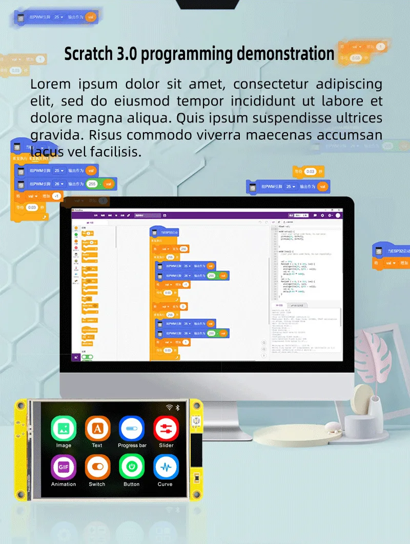 ESP32 modul tampilan papan pengembangan layar sentuh, 3.5 inci 320X480 modul WIFI Bluetooth IoT MCU layar LCD cerdas