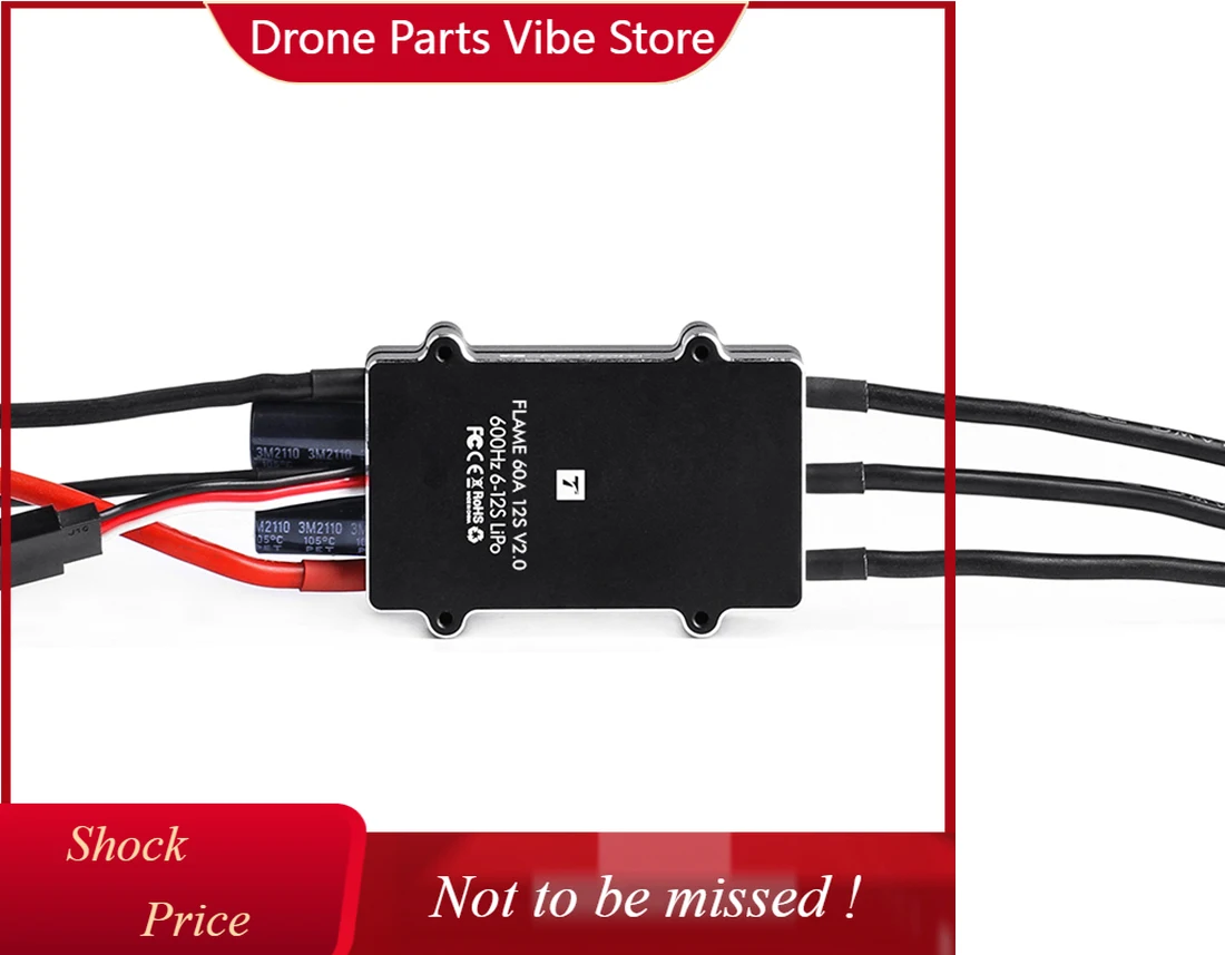 

DPT-Motor Series FLAME 60A 12S V2.0 Multi-Rotor UAVs ESC High Efficiency for RC Drone Control the Magnetic Field