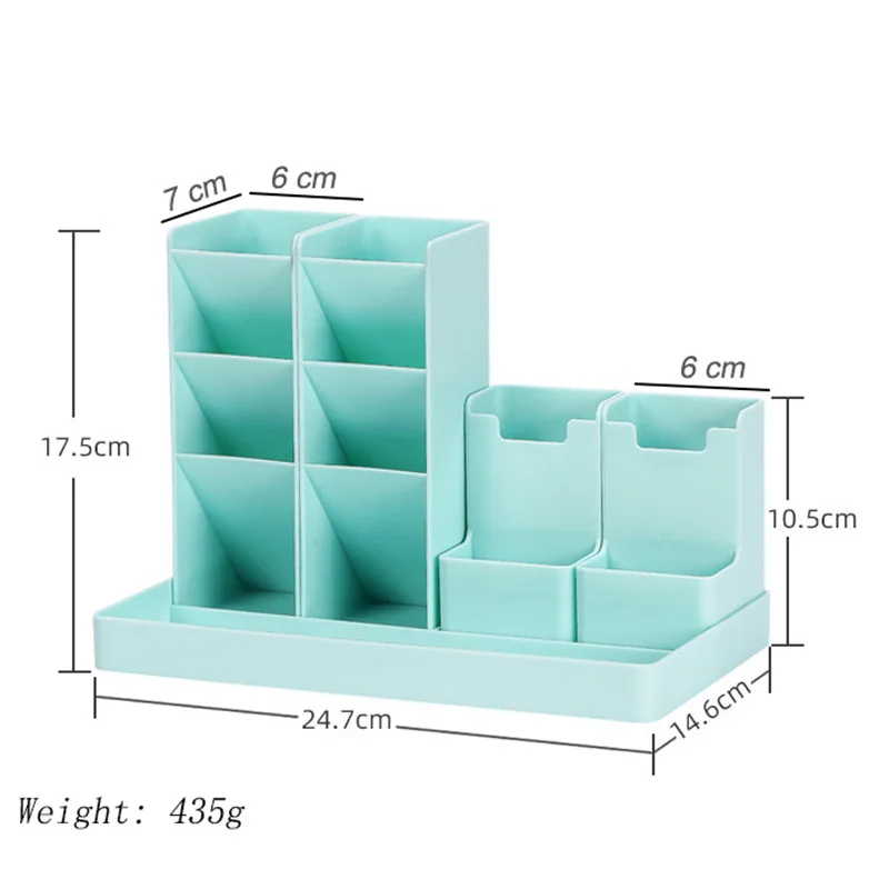 1pcs Large Capacity Cute Pen Holder Desk Accessories Pencil Storage Box Desktop Organizer Stand Case School Office Stationery
