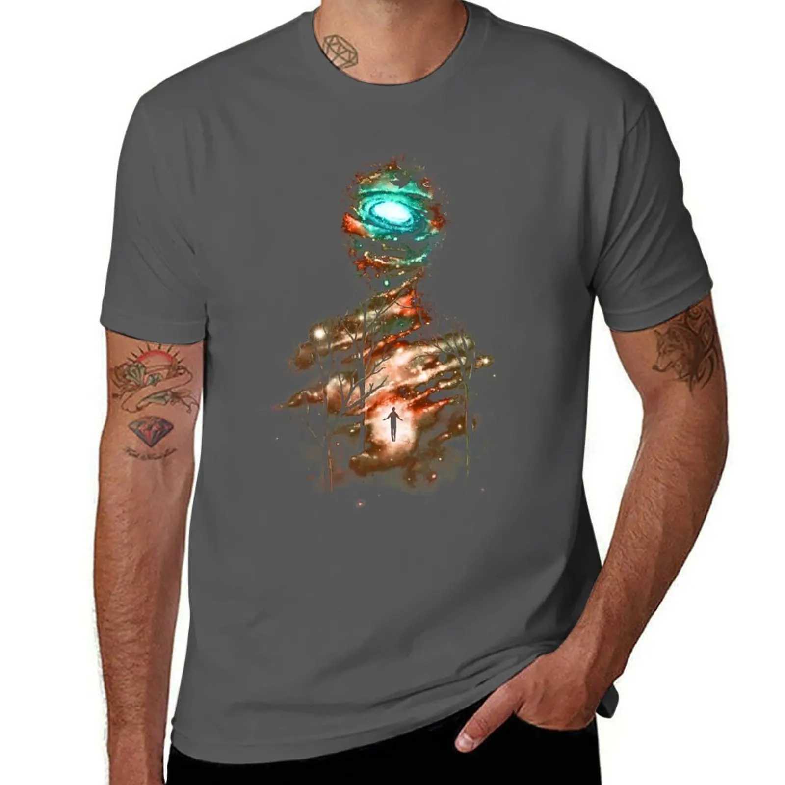 Transcend T-Shirt hommes T-Shirt coton 100% T-Shirt essentiel t-shirts pour homme coton T-Shirt drôle