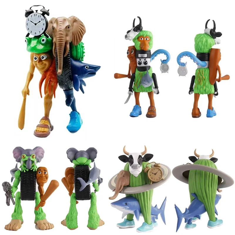 

New Tung Tung Tung Sahur Tralalero Tralala Italian Brainrot Monster Fusion Edition Anime Action Figure Cartoon Ornament Toy Gift