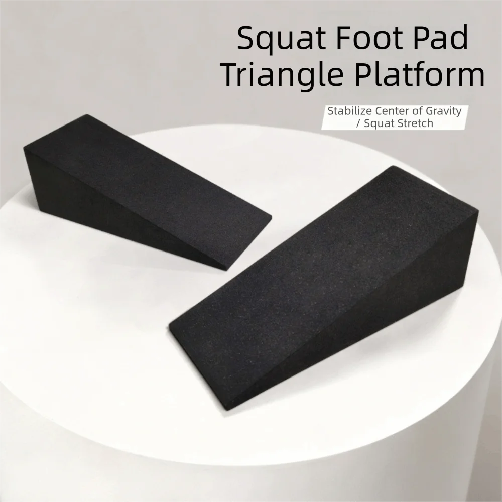1Pair Fitness Accessories EVA Yoga Wedge Blocks Portable Black Foam Yoga Wedge Non-Slip Exercise Yoga Block Home Gym Yoga