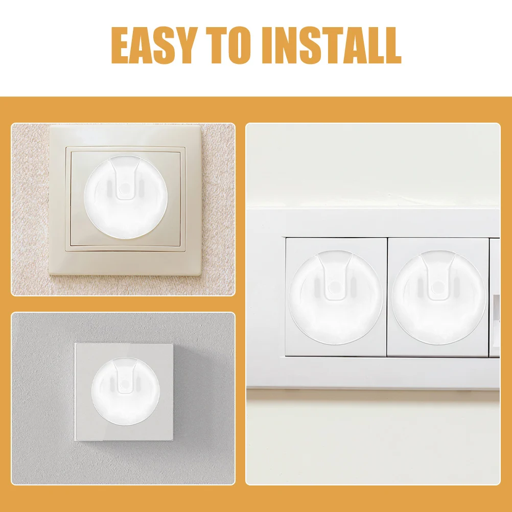 ฝาครอบปลั๊กไฟนิรภัย 10 ชิ้น ป้องกันเด็ก โปร่งใส สำหรับปลั๊กไฟฟ้า ทนทาน ใช้ในบ้านสำหรับเด็ก