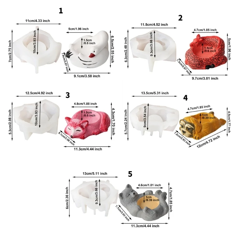 Holder Molds Silicone Crafting Molds Animal Stand Moulds Dropship