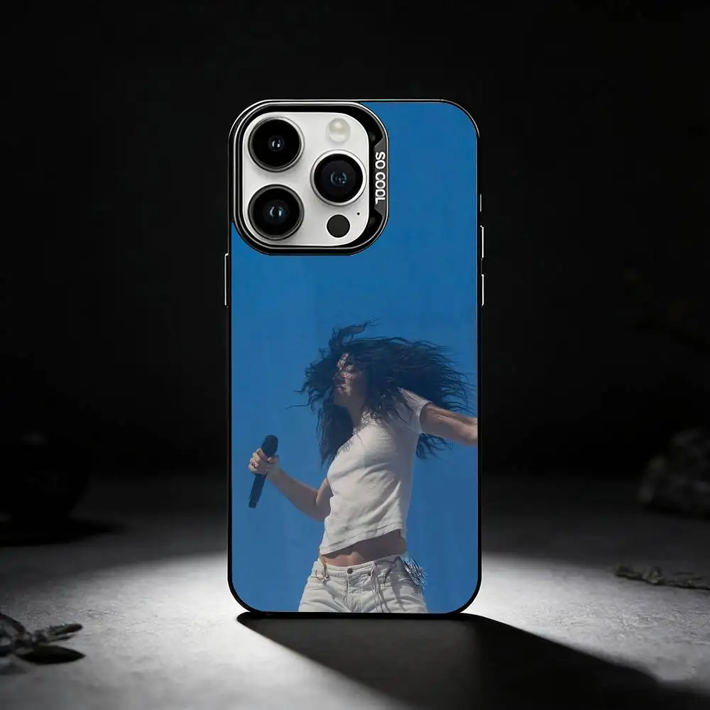 حافظة هاتف S-Singer L-Lorde V-Virgin لهاتف iPhone 17,16,15,14,13,12,11 Plus، Pro Max، XS، حافظة هاتف فضية ملونة #6