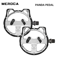 GOLDIX Bicycle Pedal Cartoon Panda Shape 3 Bearing Aluminum Alloy Folding Bike Pedal Non-Slip Mtb Road Bicycle Pedal