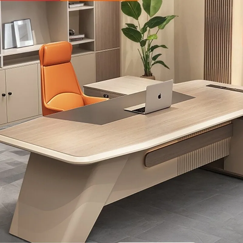 مكاتب مكتب الكمبيوتر البني تخزين الخشب مكاتب مكتب الألعاب دراسة الزاوية المحمولة Mesa Para Computador أثاث المكاتب