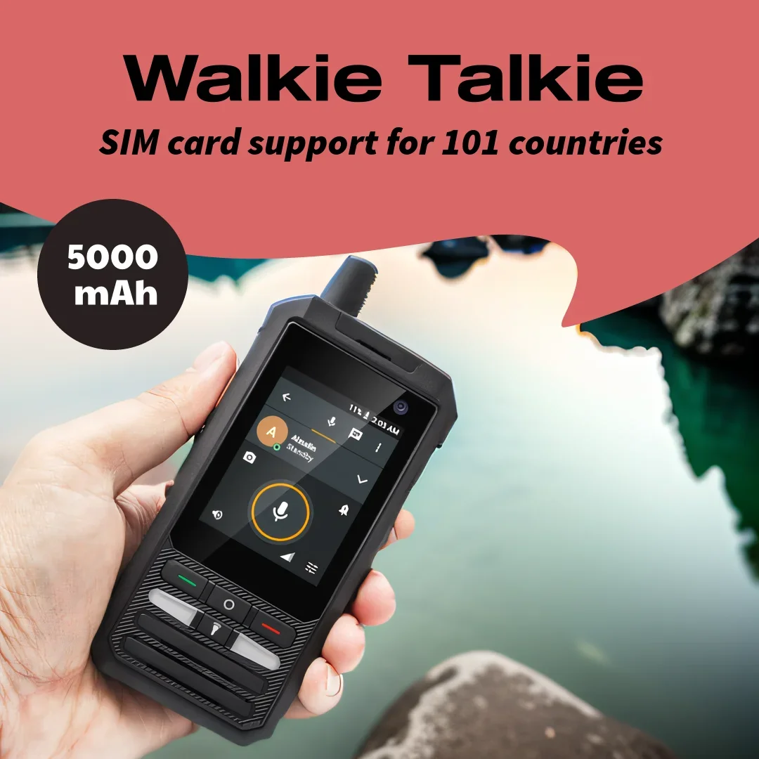 Walkie-talkie impermeável do ZELLO-POC 4G, nacional global, rede pública, móbil, exterior, IP68