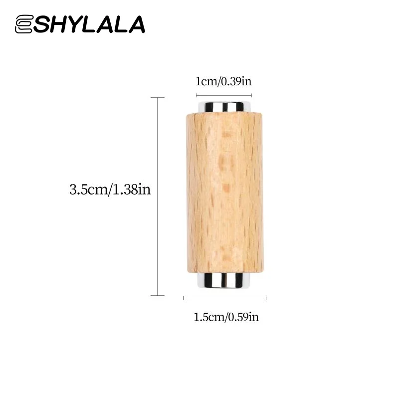 Vara magnética para unhas de olho de gato, cabo de madeira de duas cabeças, caneta magnética forte para esmalte em gel, ferramenta de manicure