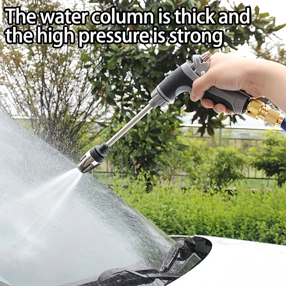 1 Pack High Pressure Spray Water Gun Garden Watering Hose Nozzle Sprinkler Car Washing Gun Car Cleaning Washing Tools image 2