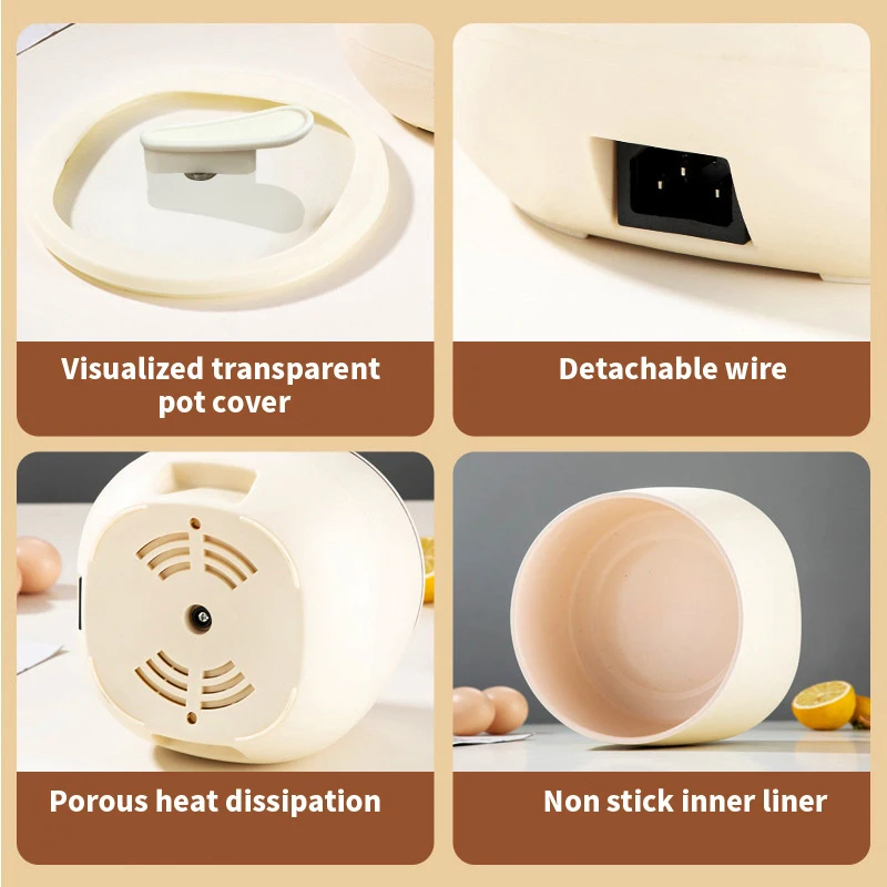 1.8L Portable Smart Rice Cooker - Multifunctional Non-Stick Rice Cooking Pot for Cooking Rice, Soup, for Dorms & Small Kitchens