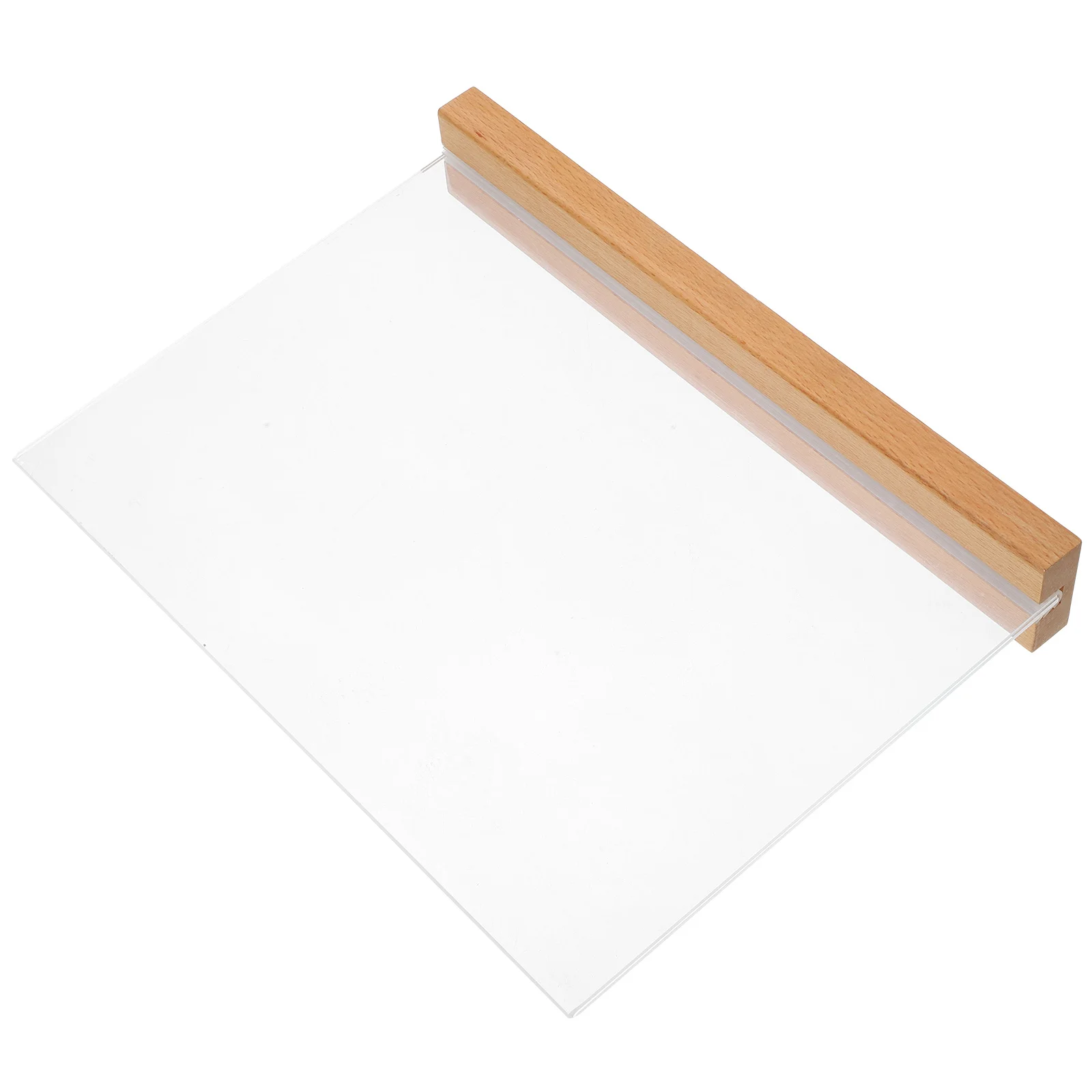 حامل علامة الطاولة على شكل حرف T، حامل عرض بلاستيكي شفاف كبير الحجم للمكتب والمطعم والفصول الدراسية وحامل بطاقات أكريليك ثابت