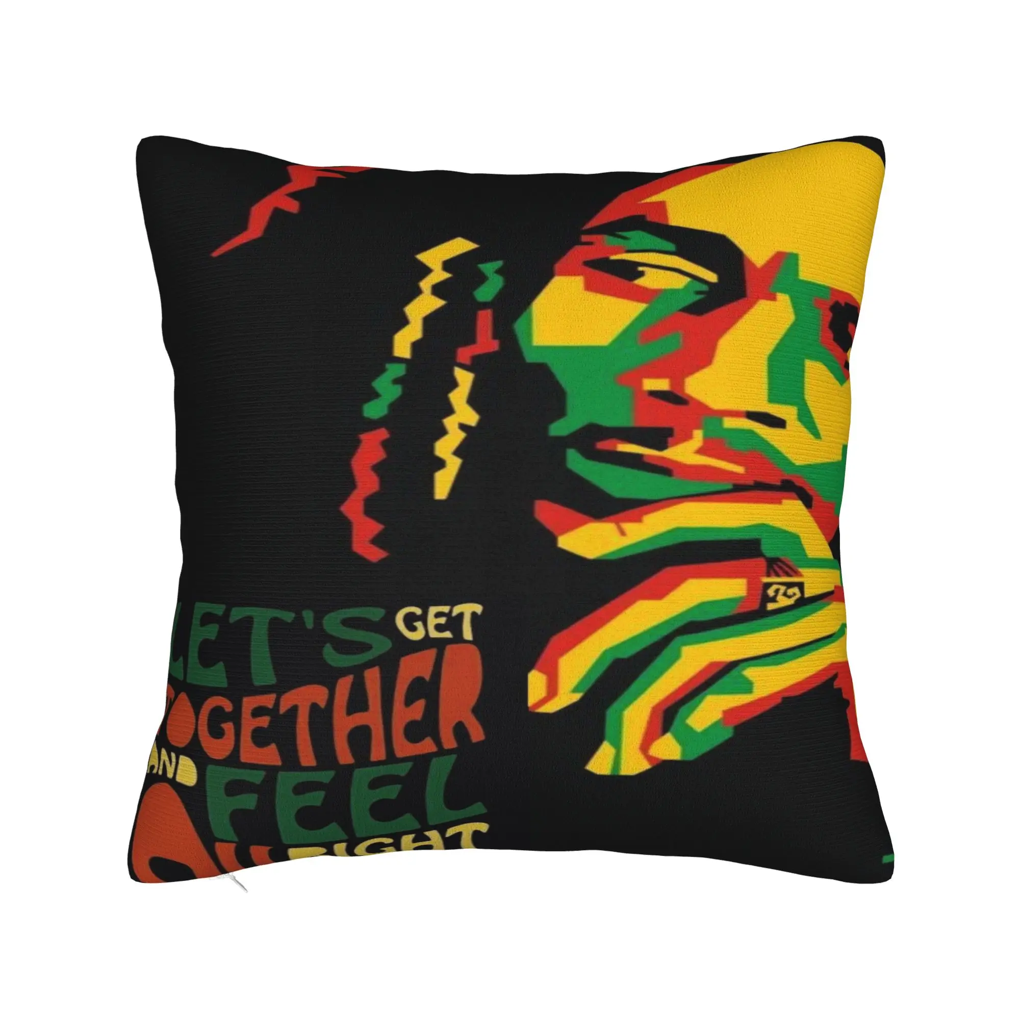 Pillow Cover B-Bob M-Marley Singer  Cute Funny Pillow Case For Sofa Home Decoration Pillowcases