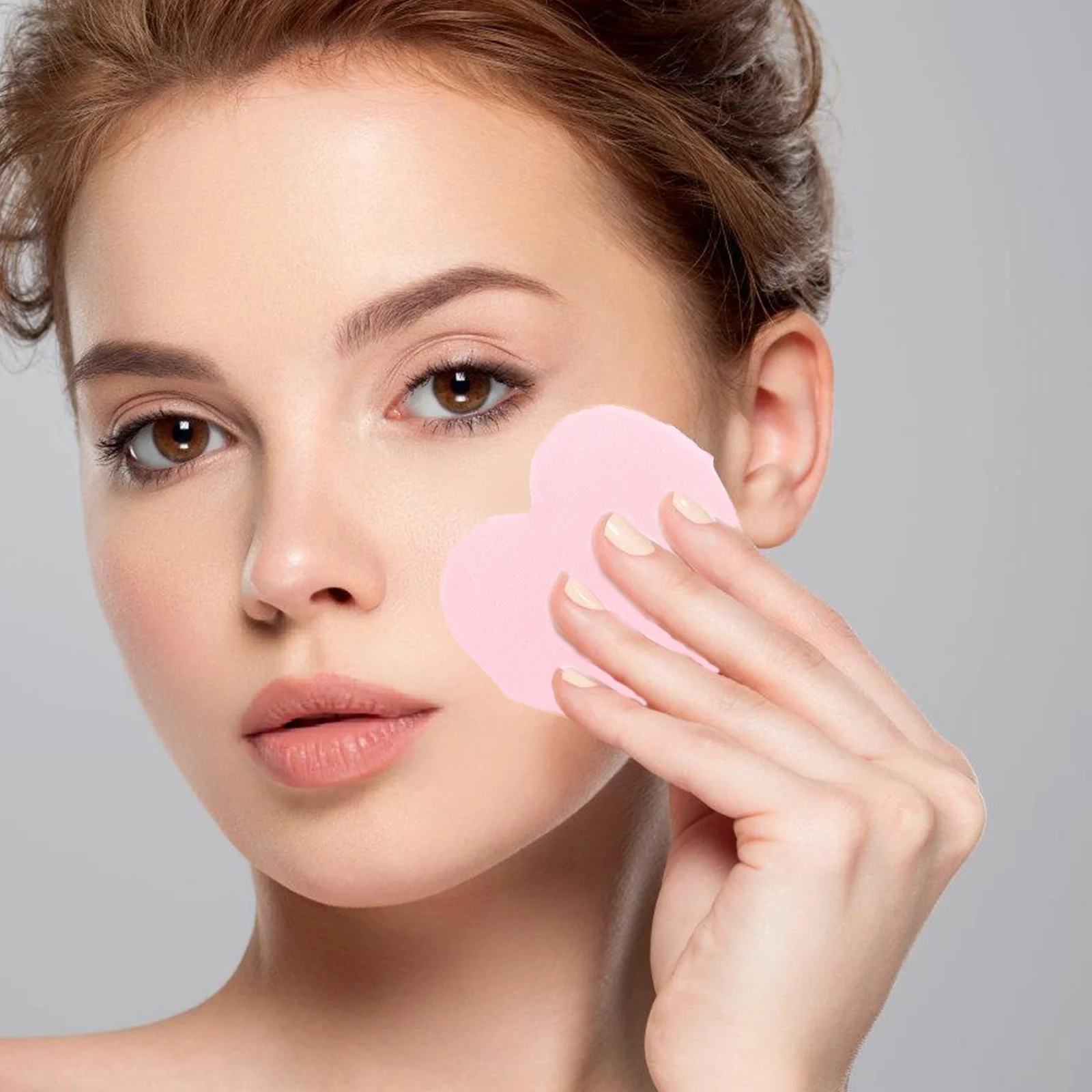 6Pcs Herzförmige Puderquaste Make-Up Schwamm Weiche Blending Applikator für Foundation Lose Pulver Gesicht Anwendung Schönheit Werkzeuge