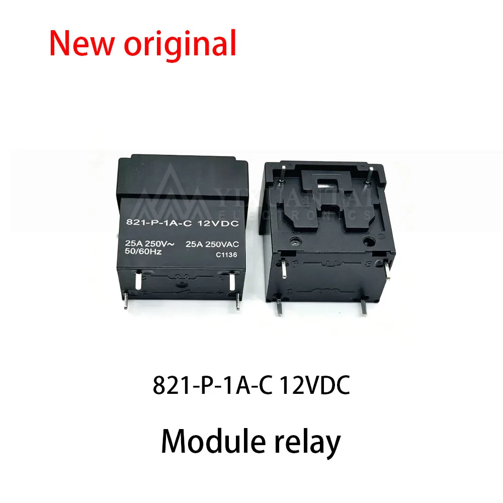 5pcs~10Pcs 821-P-1A-C 12VDC Relay 25A 12VDC 4-pin normally open type