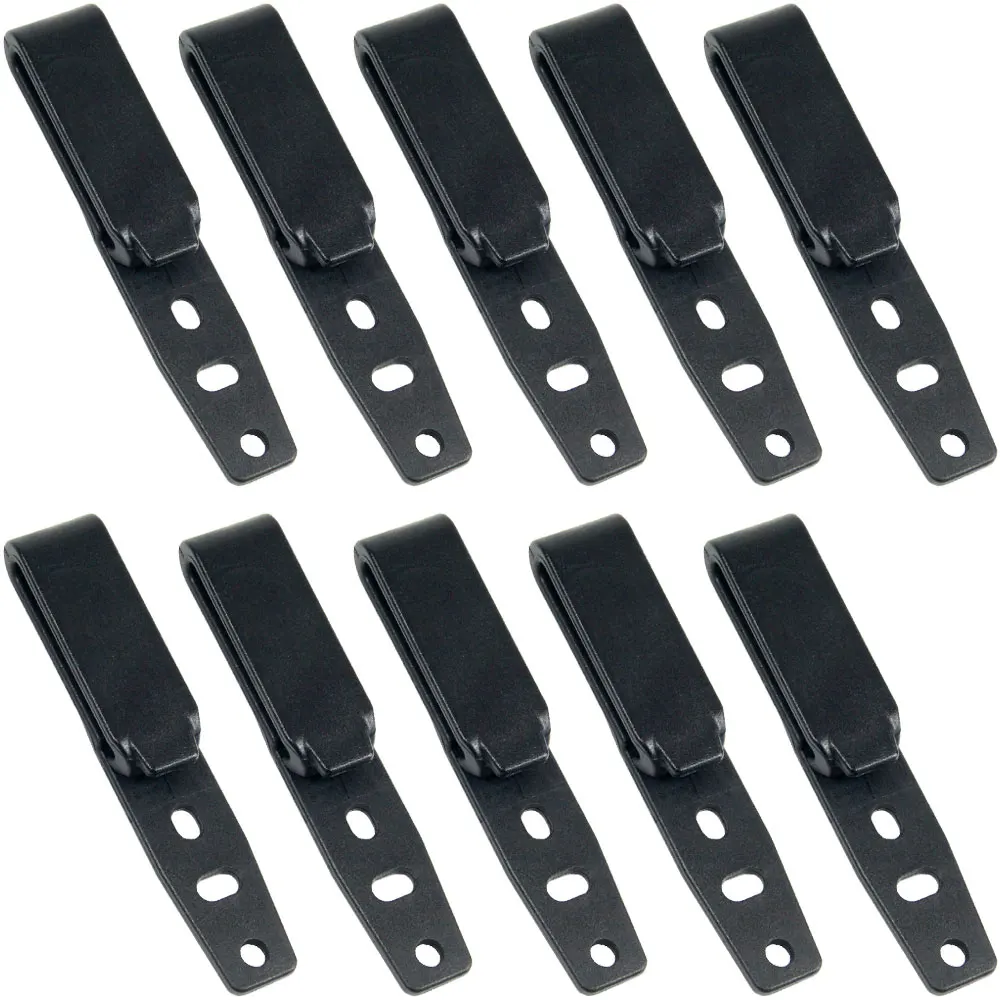 10PCS/LOT Quick Clips For Belt Kydex Leather Hybrid Holster Loop Clamp with Screw Fits IWB OWB Applications Tool Part