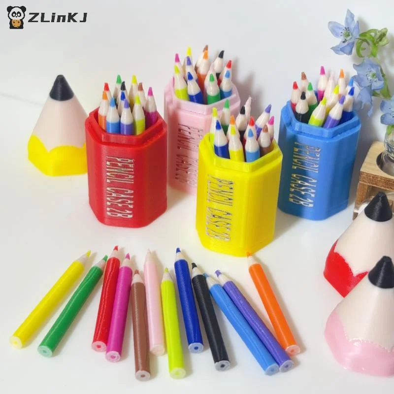 ▶ 10/12 Stück Kinder-Spielzeug für Rollenspiele, Puppenhaus-Miniatur, Buntstifte, Mini-Bleistifte, Schulbedarf, Modell-Puppenhaus-Zubehör