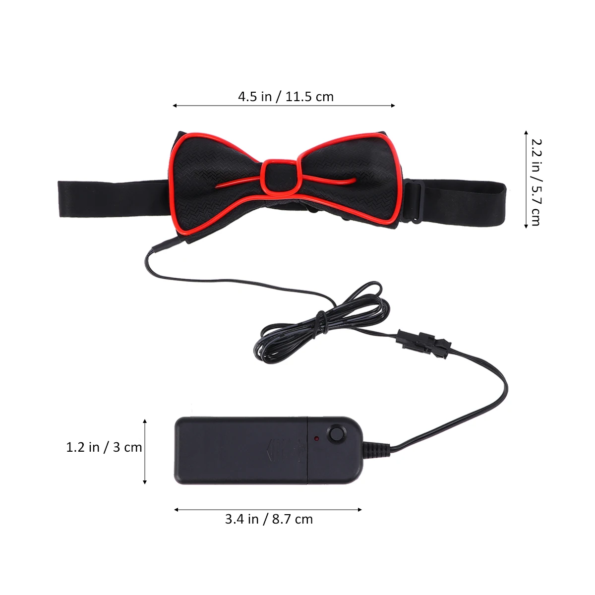 

LED Glow Bow Party Decoration Retractable Man Tie Boys Halloween Costume Accessories Flashing Ties LED Bow Tie Mens Fashion