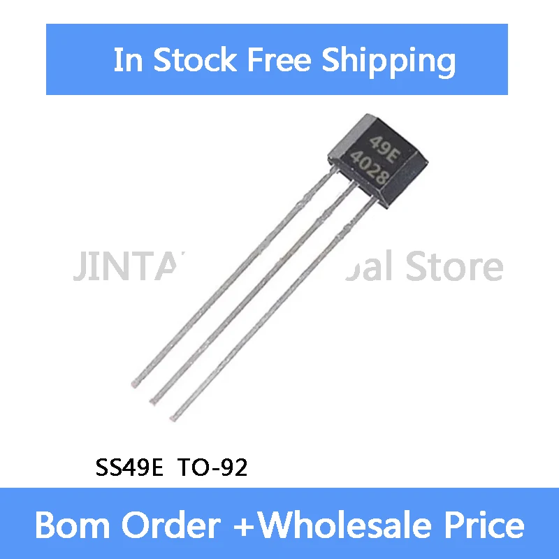 20-100Pcs New Original 49E Hall element SS49E OH49E TO92S Hall sensor Hall Effect Sensor new Chip In Stock Wholesale