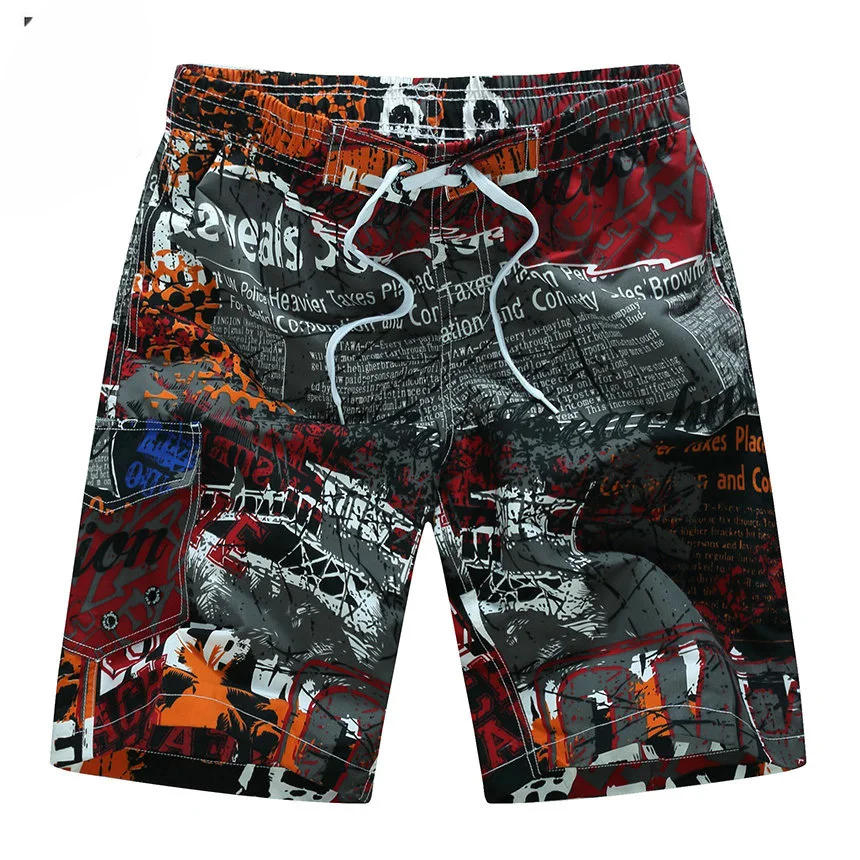 

Summer Style 2024 Men Shorts Beach Short Breathable Quick Dry Loose Casual Hawaii Printing Shorts Man Plus Size 6XL
