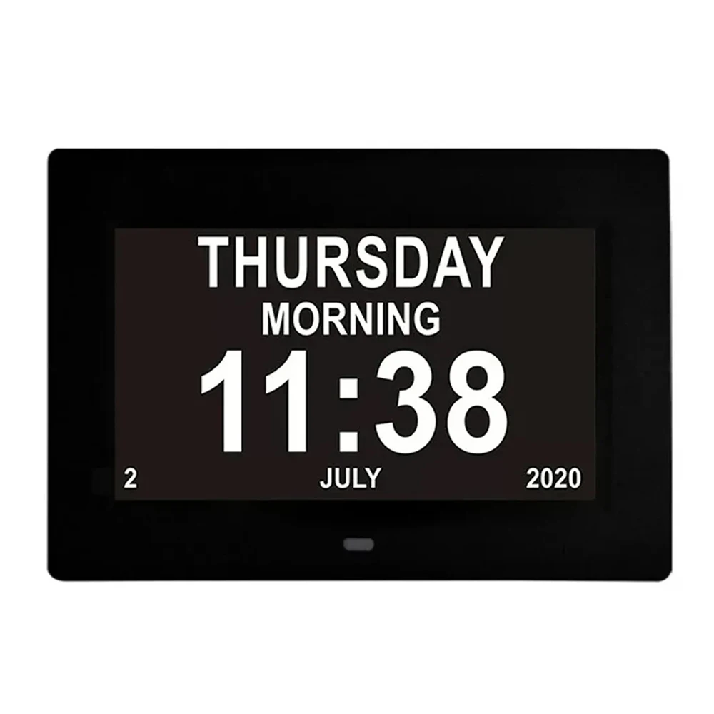 YYS87 8 inch Memory Loss Alzheimer Large Display Digital Calendar Clock Dementia Day Alarm Clock WIFI or withth WIFI optional )