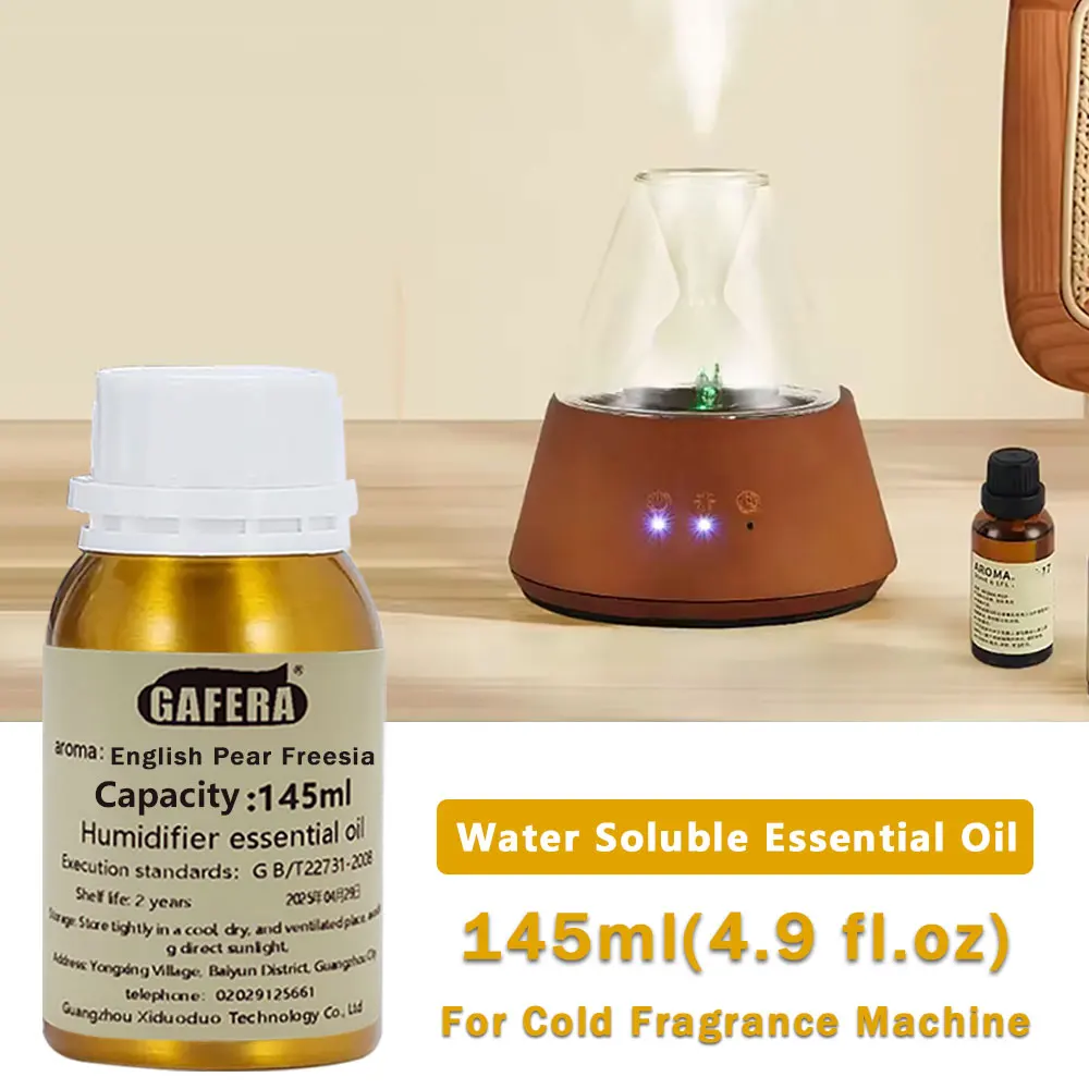 GAFERA 145ml (4.9 fl.oz) English Pear Freesia/Miss Coco Essential Oil - For Cold Fragrance Instrument & Humidifier & Aroma Stone