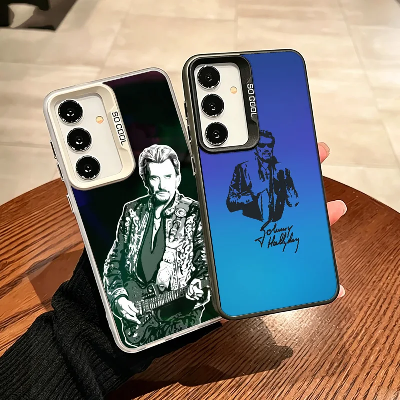 Johnny Hallyday Music Phone Case for Samsung A57 A37 A27 A17 A56 A36 A26 A16 A55 A35 A25 A15 Galaxy A05S A06 A07 A50S A51 A71 NO