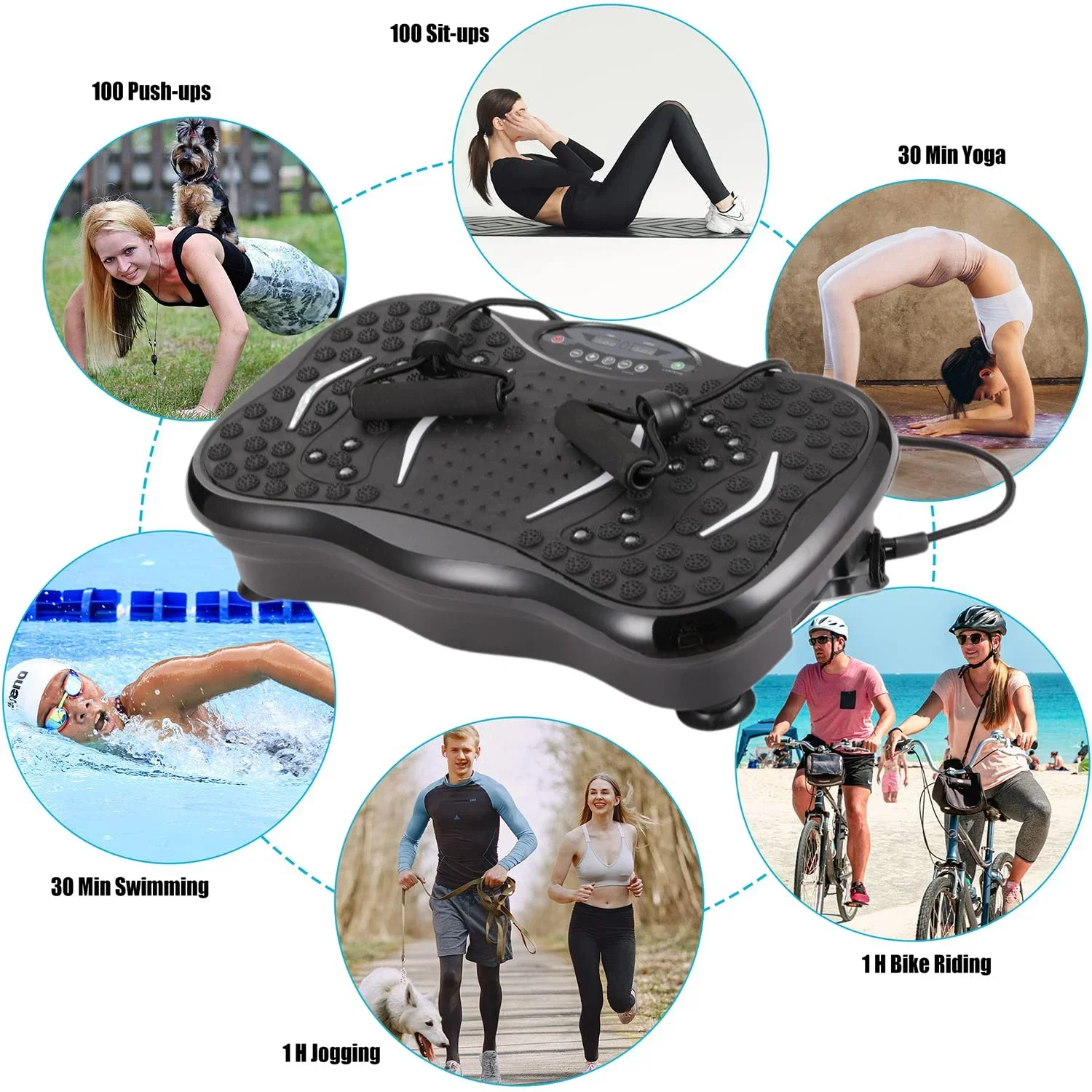 Body Vibration Plate Exercise Machine Mini Vibration Plate Body Workout Exercise Vibration Platform