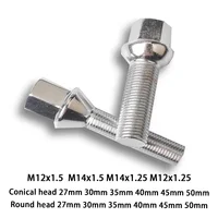 Juego de 10 Pernos de Rueda Premium M12/M14 para BMW, VW, Audi, Mercedes, Rosca 12x1.5/14x1.5/14x1.25/12x1.25, Recubrimiento de Titanio