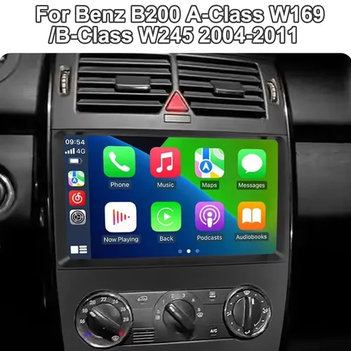 Imagen 2 del producto Radio de coche para Mercedes Benz B200 A B clase W169 A160 A180 A200 A220 2009-2012 Android Auto Multimedia Carplay navegación 2din BT