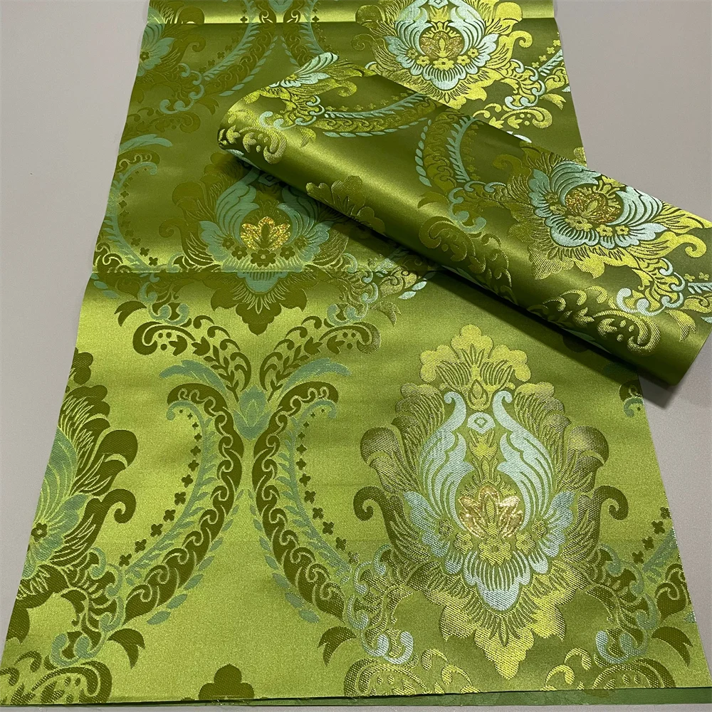 African Luxury Latest Styles Hot Sales Damask Sego Headtie 3D Sego Gele Embroidery Headti For Women Party Hat Material 2Pcs/Bag