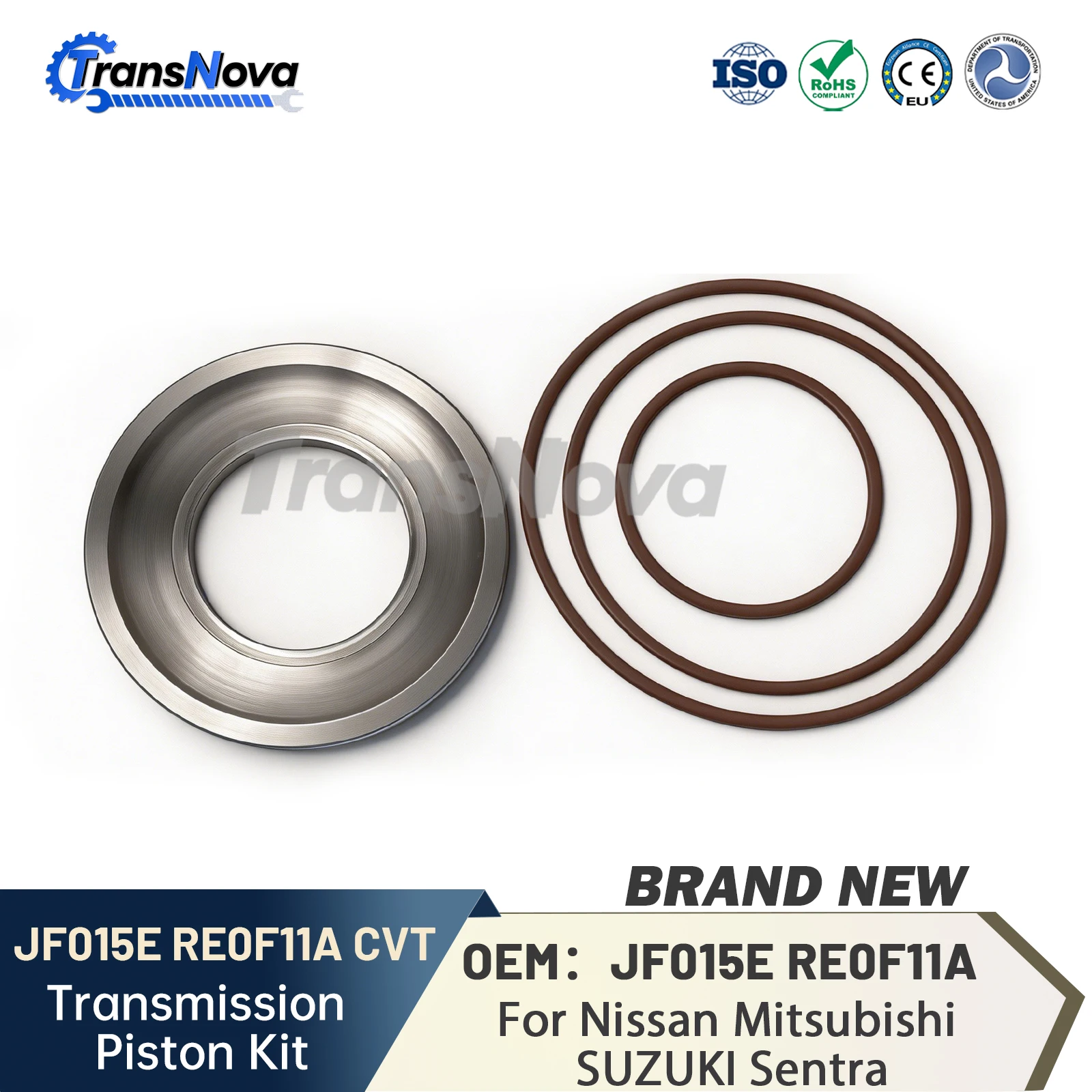 

RE0F11A JF015E CVT Transmission Pulley Seal And Oil Ring Repair Kit For Nissan Mitsubishi Auto Parts Drum Piston
