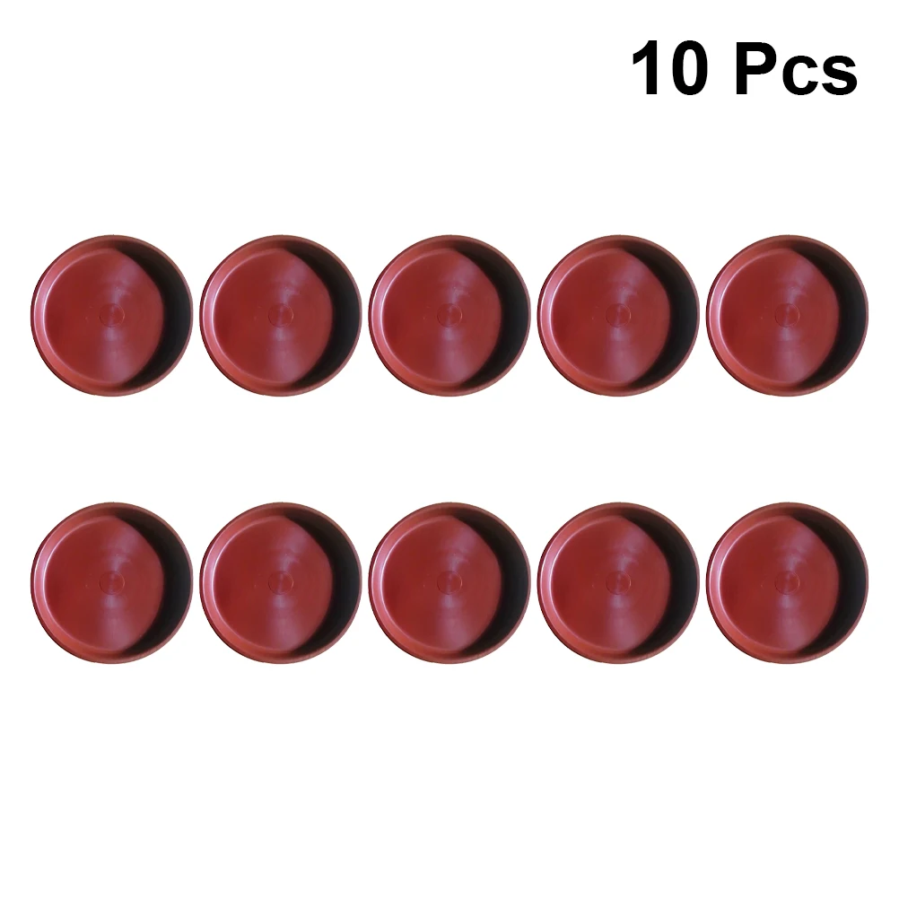 

12 PCS Plastic Planter Tray Small Pots Sauser Flower Plants Succulent Medium and