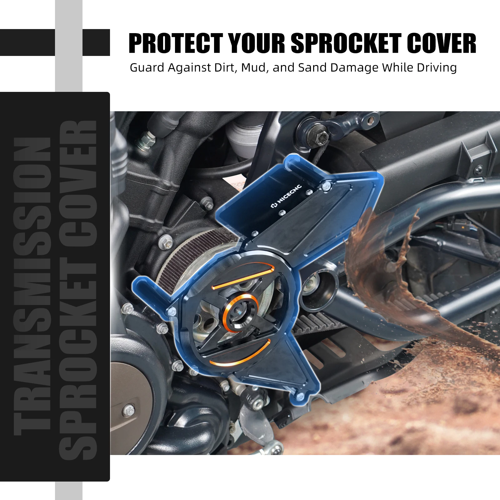For Harley Sportster S RH1250S 2021-2024 Transmission Sprocket Cover Pan America 1250 RA1250/S 2021-2024 Nightster RH975/S 23-24